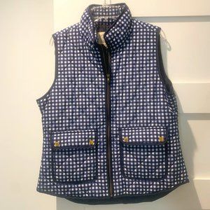 Cambridge Dry Goods, XL, Blue and White Ladies' Puff Vest